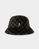 Kangol Faux Fur Bucket Olive