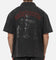 Saint Morta Graves Short Sleeve Button Up T-Shirt Black Shadow