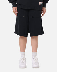 Carre Rivet Baggy Sweat Shorts Charcoal