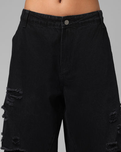 Loiter Thrasher Pants Washed Black