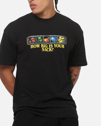 73Studio X Warcraft How Big Is Your Sack T-Shirt Black Acidwash