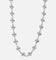 Saint Morta Chrome Cross Chain Necklace White Gold
