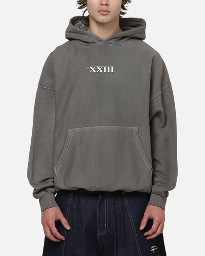 XXIII Rose Hoodie Washed Charcoal/White