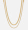 Saint Morta Duo Cuban Chain Set Gold