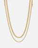 Saint Morta Duo Cuban Chain Set Gold