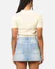 XXIII Women's Cropped Zyair Button Up Shirt Cream
