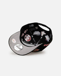 New Era Boston Red Sox 'All Over Embroidery' 9FORTY A-Frame Snapback Black