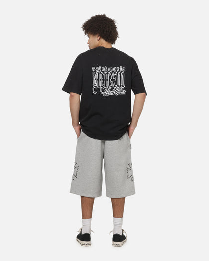 Saint Morta Wings Of Flight Boxy T-Shirt Washed Black