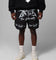 Loiter Stacked Metal Walk Shorts Black