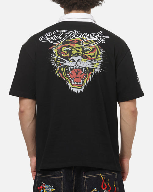 Loiter Hardy League Polo T-Shirt Black