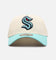 New Era Seattle Kraken 'Team Color Visor' 9FORTY A-Frame Snapback Chrome/Official Team Color