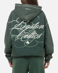 Mitchell & Ness Boston Celtics Star Script Hoodie Pine Green