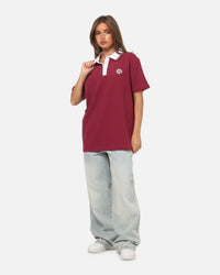 Bleacher Athletic Manly Warringah Sea Eagles NRL Adult Golf Polo T-Shirt Maroon
