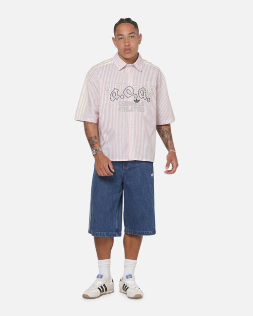 Adidas Originals Poplin AOA Button Up Shirt Red