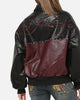Ed Hardy Voltage Bomber Jacket Black/Burgundy