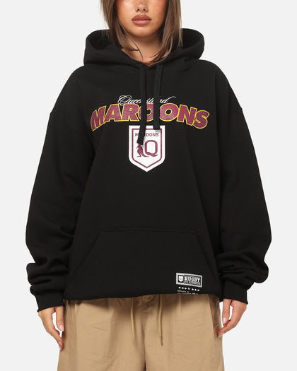 Mitchell & Ness Queensland Maroons 27 X Series Vintage Hoodie Black