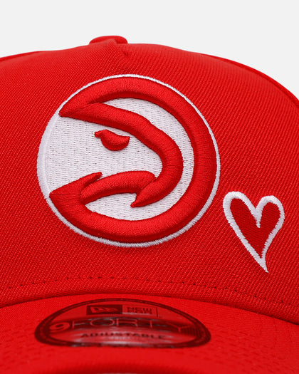 New Era Atlanta Hawks 'Team Color Hearts' 9FORTY A-Frame Snapback Official Team Color