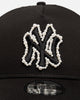 New Era New York Yankees 'Pearl Bobble' 9FORTY A-Frame Snapback Black