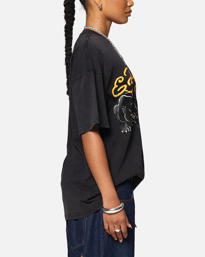 Ed Hardy Pypu Panther T-Shirt Black Acidwash