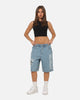 Von Dutch Skull Jean Shorts Mid Blue Denim