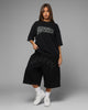 Loiter Jet Stream T-Shirt Black Acidwash