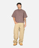 Carre Checkered Boxy Button Up Shirt Red Check