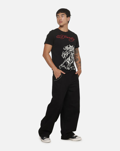 Ed Hardy Chrome Cowboy Jeans Black