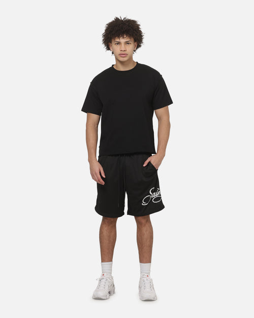Saint Morta Scripted Mesh Shorts Black