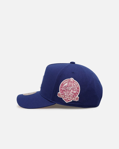 Mitchell & Ness Los Angeles Dodgers 'Pink Side Patch' Pro Pinch Snapback Official Team Color