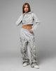 Loiter Women's Drako Cropped Hoodie Grey Marle