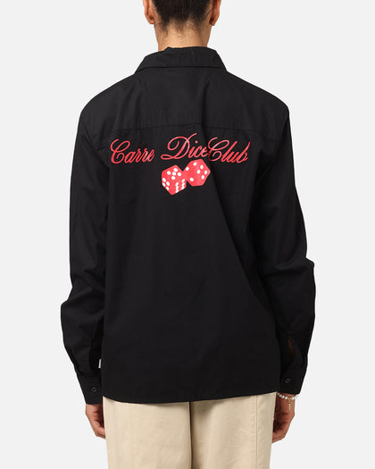 Carre Dice Club Long Sleeve Button Up Shirt Black