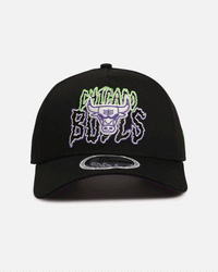 New Era Chicago Bulls 'Spooky Script' 9FORTY A-Frame Snapback Black/Green/Purple