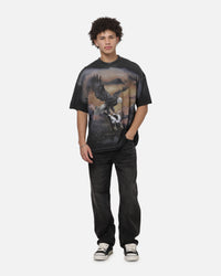 Represent Chrome Flight T-Shirt Stained Black