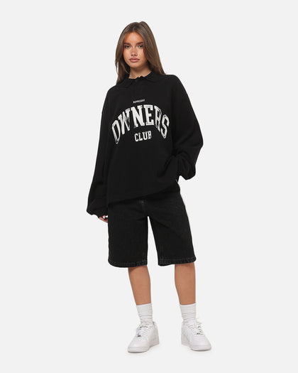 Represent Owners Rugby Top Jet Black