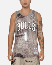 Mitchell & Ness Chicago Bulls Derrick Rose #1 Abstract Camo Jersey Abstract Rose