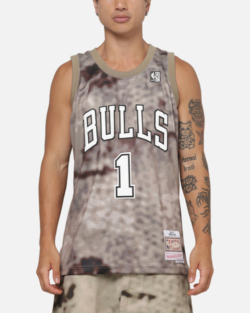 Mitchell & Ness Chicago Bulls Derrick Rose #1 Abstract Camo Jersey Abstract Rose