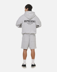 Represent Owners Club Zip Hoodie Ash Grey
