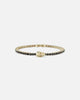 Philipp Plein Plein Tennis Royal Black Crystal Bracelet Gold