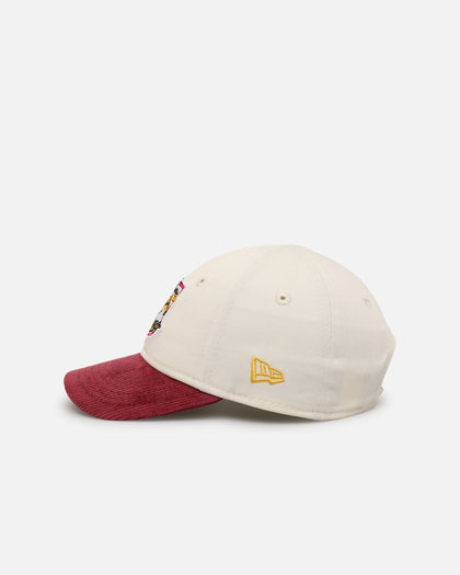 New Era Kids' Brisbane Broncos 'NRL Retro Corduroy logo' 9FORTY Strapback Chrome White