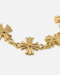 Saint Morta Chrome Cross Bracelet Gold