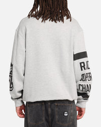 Mitchell & Ness Las Vegas Raiders Letterform Crewneck Grey Marle/Official Team Color