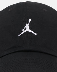 Jordan Unstructured Curved Bill Strapback Hat Black/White