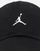 Jordan Unstructured Curved Bill Strapback Hat Black/White