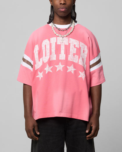 Loiter Star Jersey T-Shirt Pink