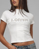 Loiter Women's In Distress Baby T-Shirt Off White
