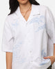 Carre Crane Button Up Shirt White/Light Blue