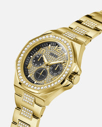Guess Mainline Empire Crystal Bracelet Watch Gold