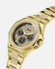 Guess Mainline Empire Crystal Bracelet Watch Gold