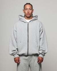 American Thrift Zip Hoodie Grey Heather