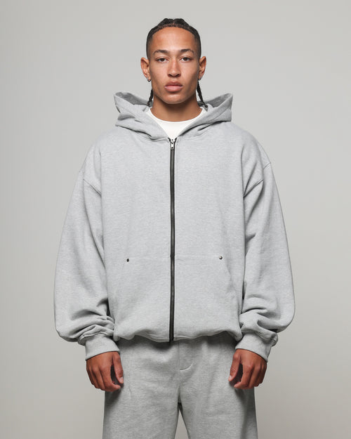 American Thrift Zip Hoodie Grey Heather